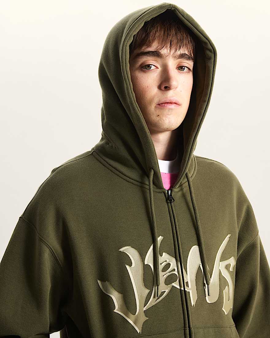 Wild Circle Hoodie mit durchgehendem Reiverschluss VANS Grn ALT6