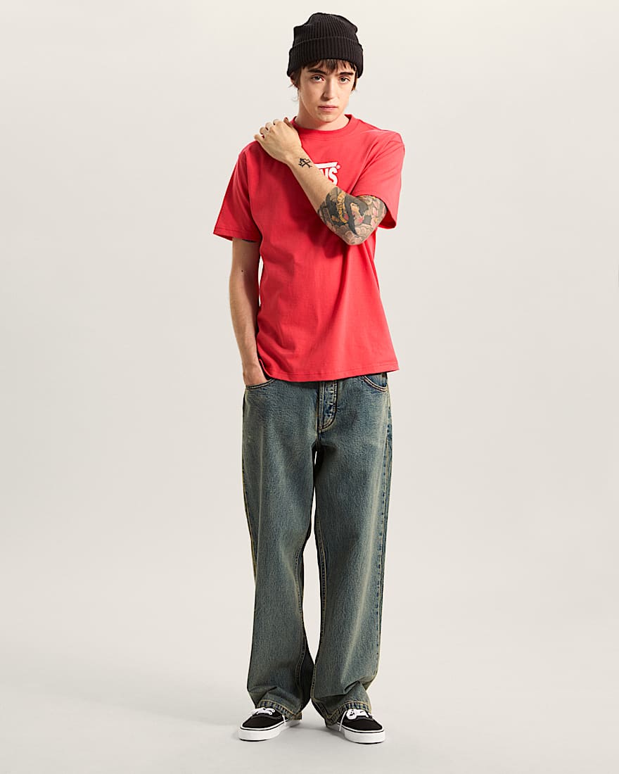 StretchTShirt mit Logo VANS Rosa ALT4