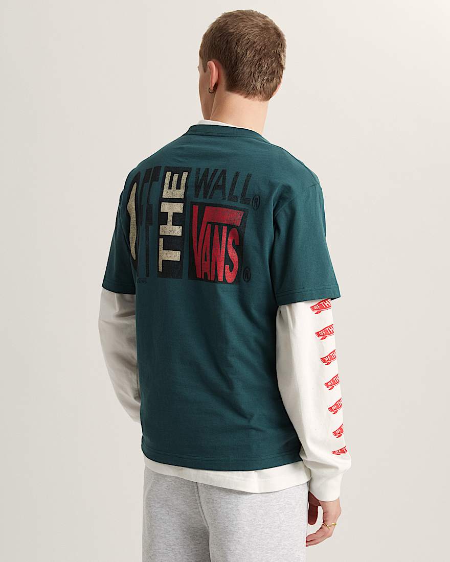 Stretch Stack Crackle SS Tee Mystic Moss VANS Grn ALT3