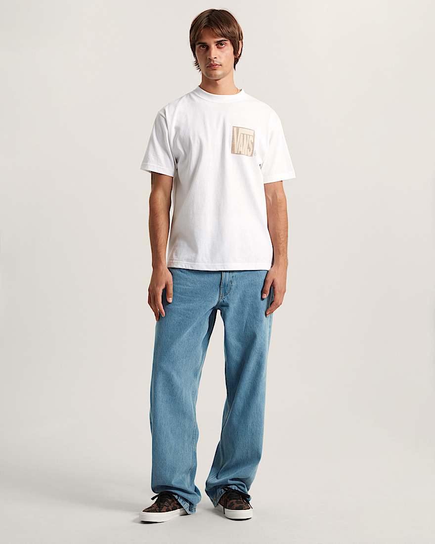 Stretch Stack Crackle SS Tee White VANS Wei ALT4