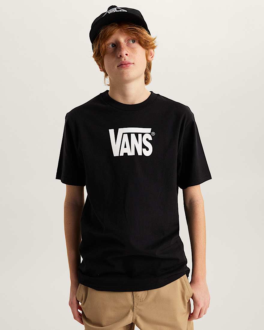 Kinder StretchTShirt mit Logo 814 Jahre VANS Schwarz ALT2