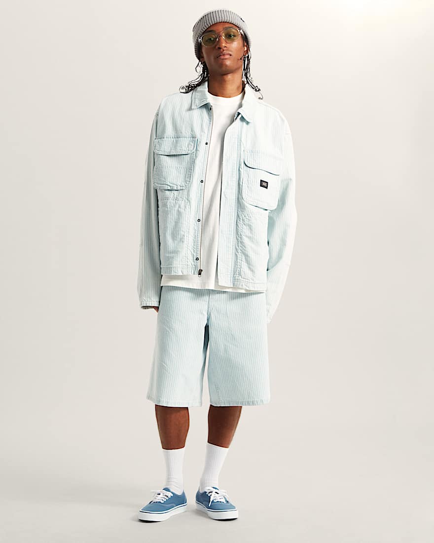 Check5 BaggyDenimShorts VANS Grau ALT5