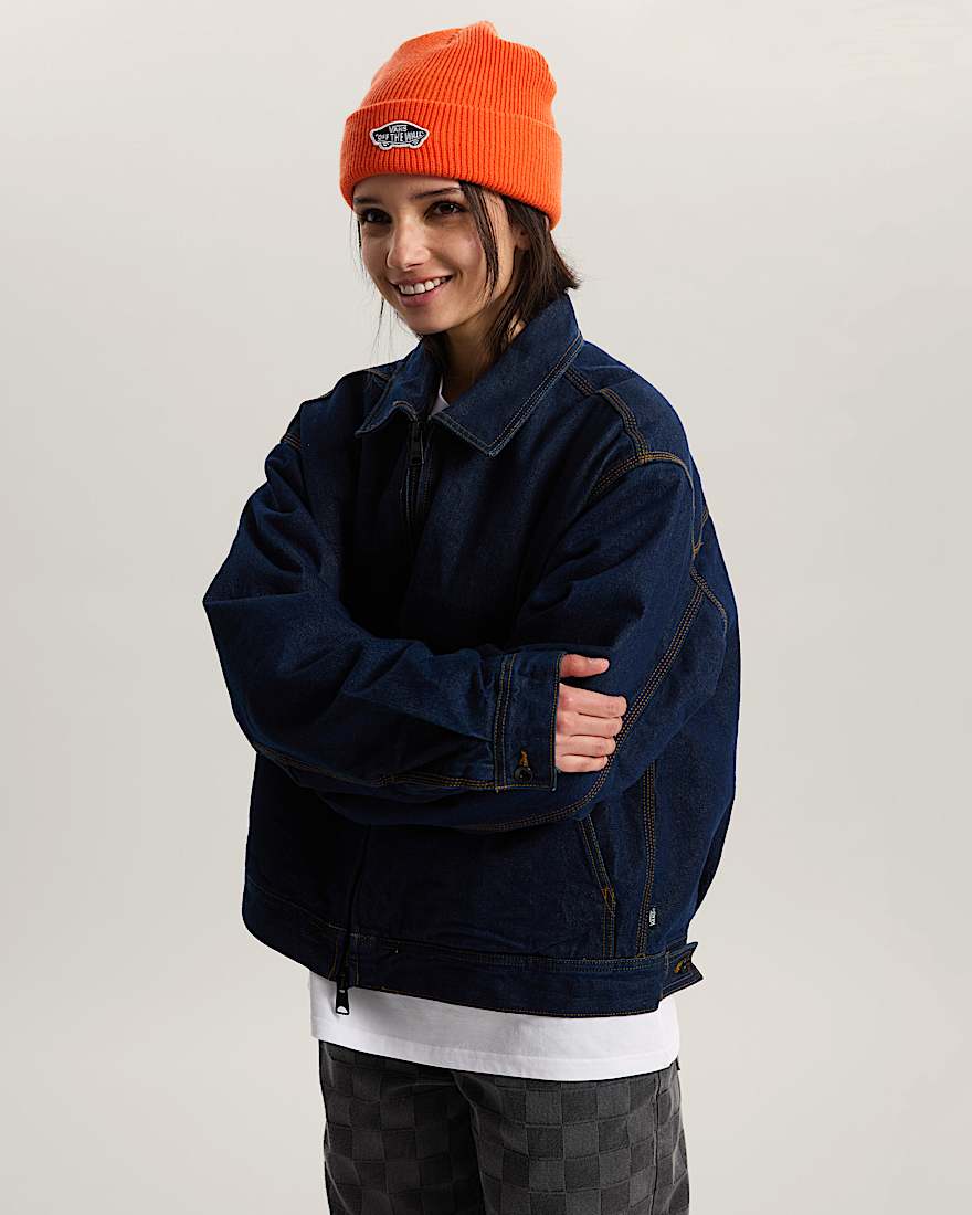 Premium Station Jacke aus Denim VANS Blau ALT7