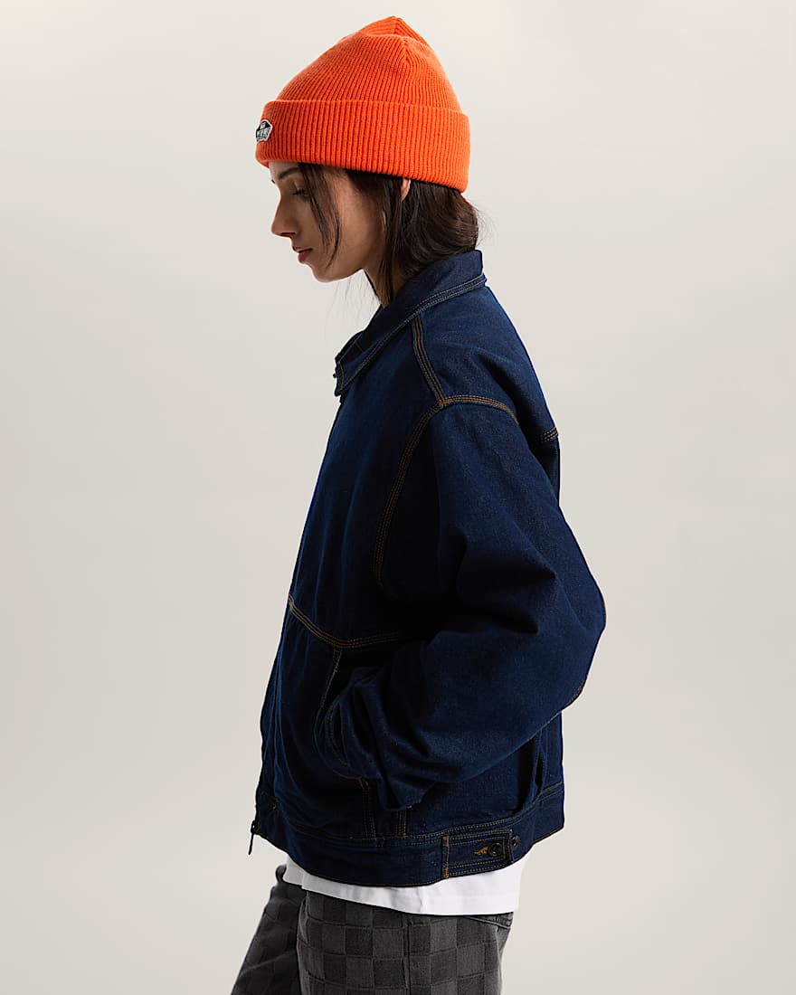 Premium Station Jacke aus Denim VANS Blau ALT9