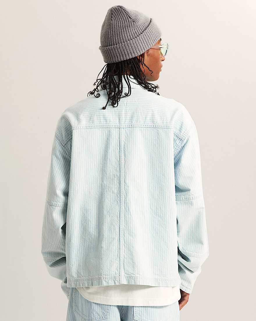 Umber Jeansjacke mit Streifen VANS Grau ALT3