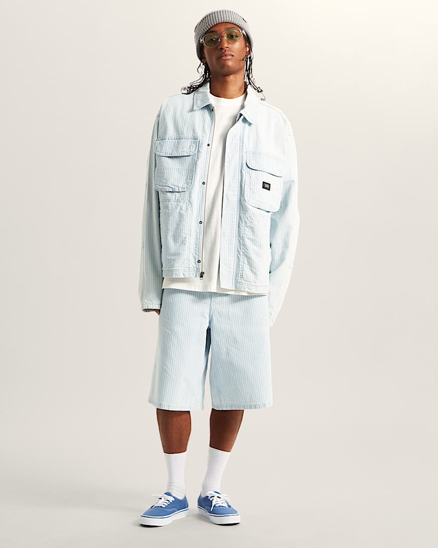 Umber Jeansjacke mit Streifen VANS Grau ALT5