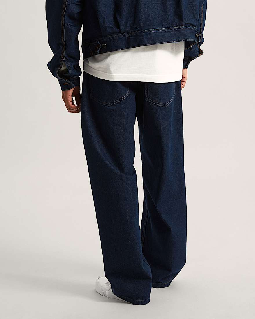 Premium Check5 Loose Hose aus Denim VANS Blau ALT3