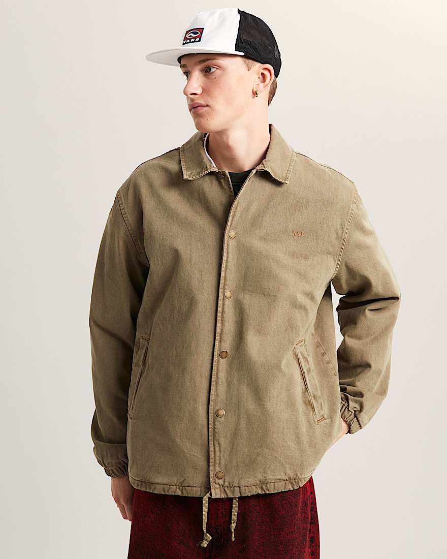 Torrey CoachJacke aus hochwertigem Denim VANS Braun ALT2