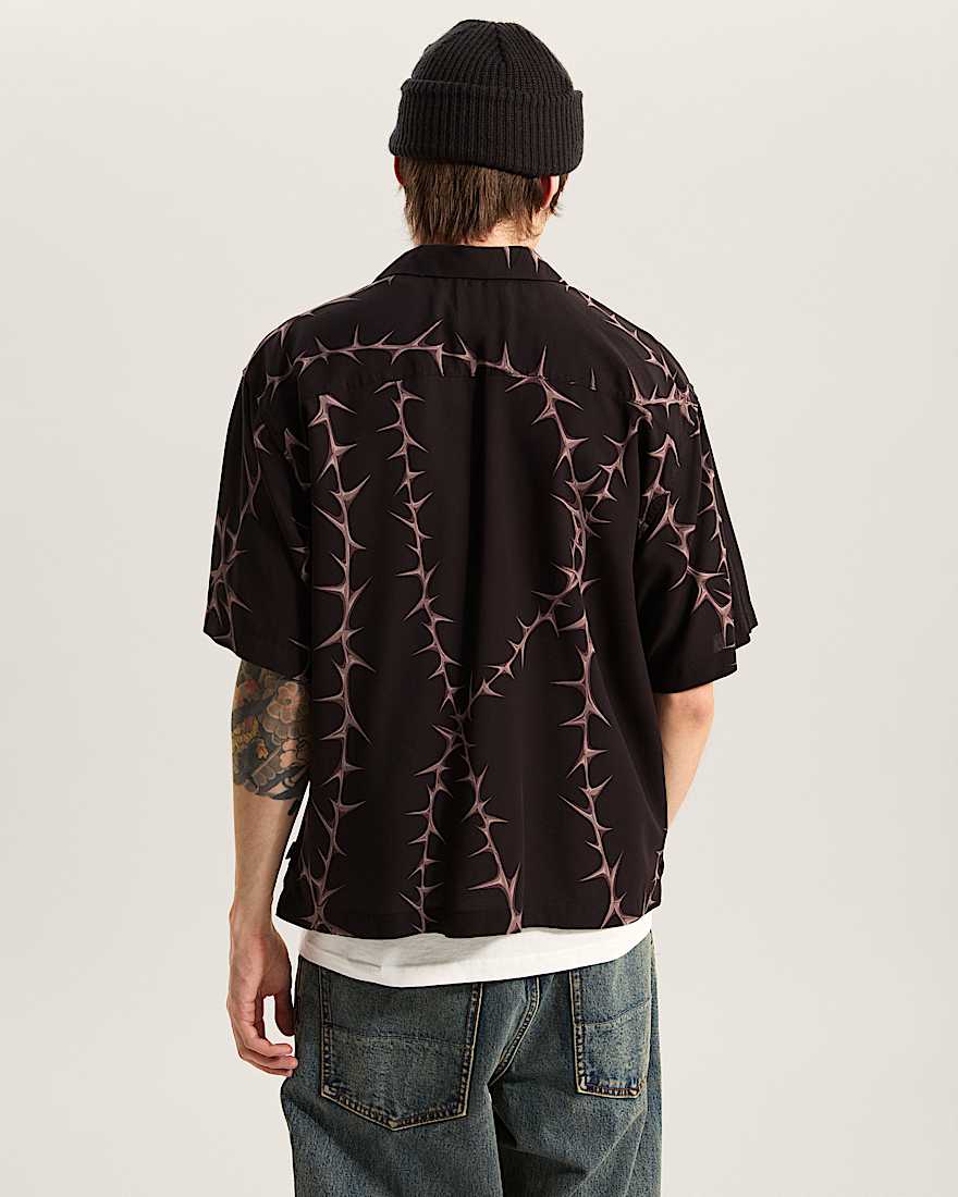 Van Doren Camp TShirt mit Print VANS Schwarz ALT3