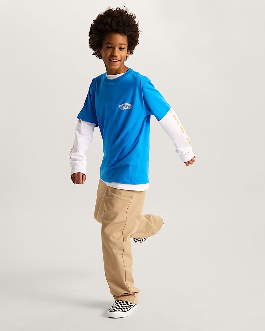 Kinder Double Standard TShirt 814 Jahre VANS Blau ALT4