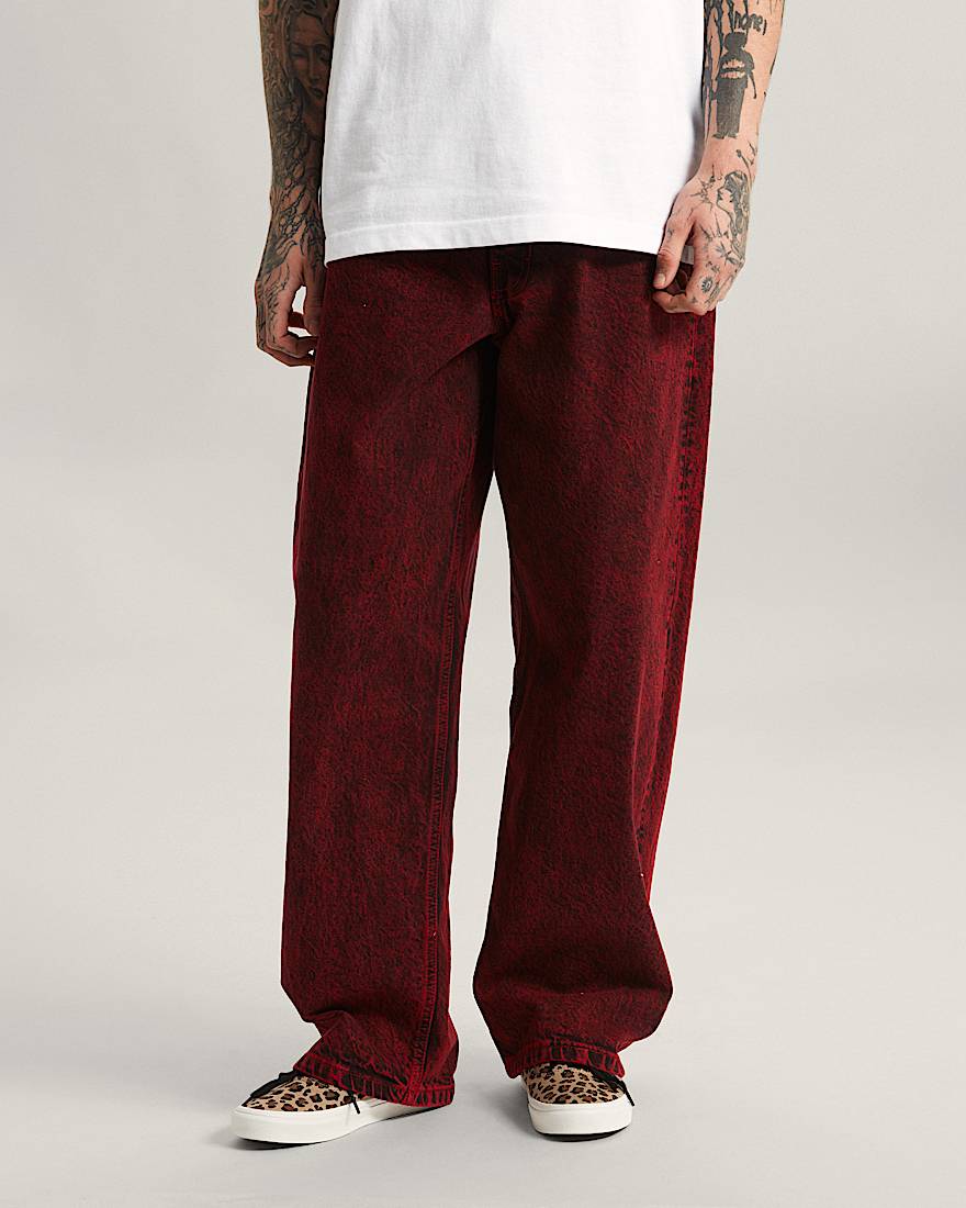 Check5 BaggyJeans aus Denim VANS Rot ALT2