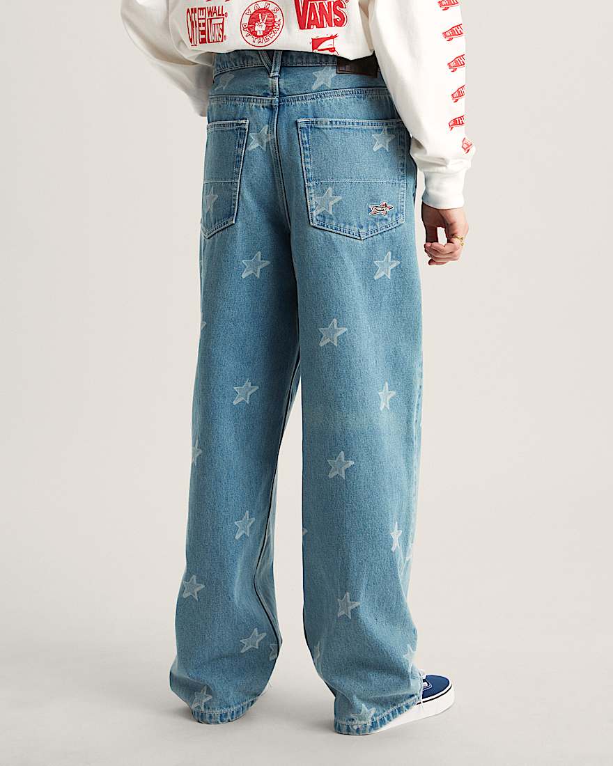 Check5 Baggy Denim Starmarked Pants STONEWASHBLUE VANS Blau ALT3