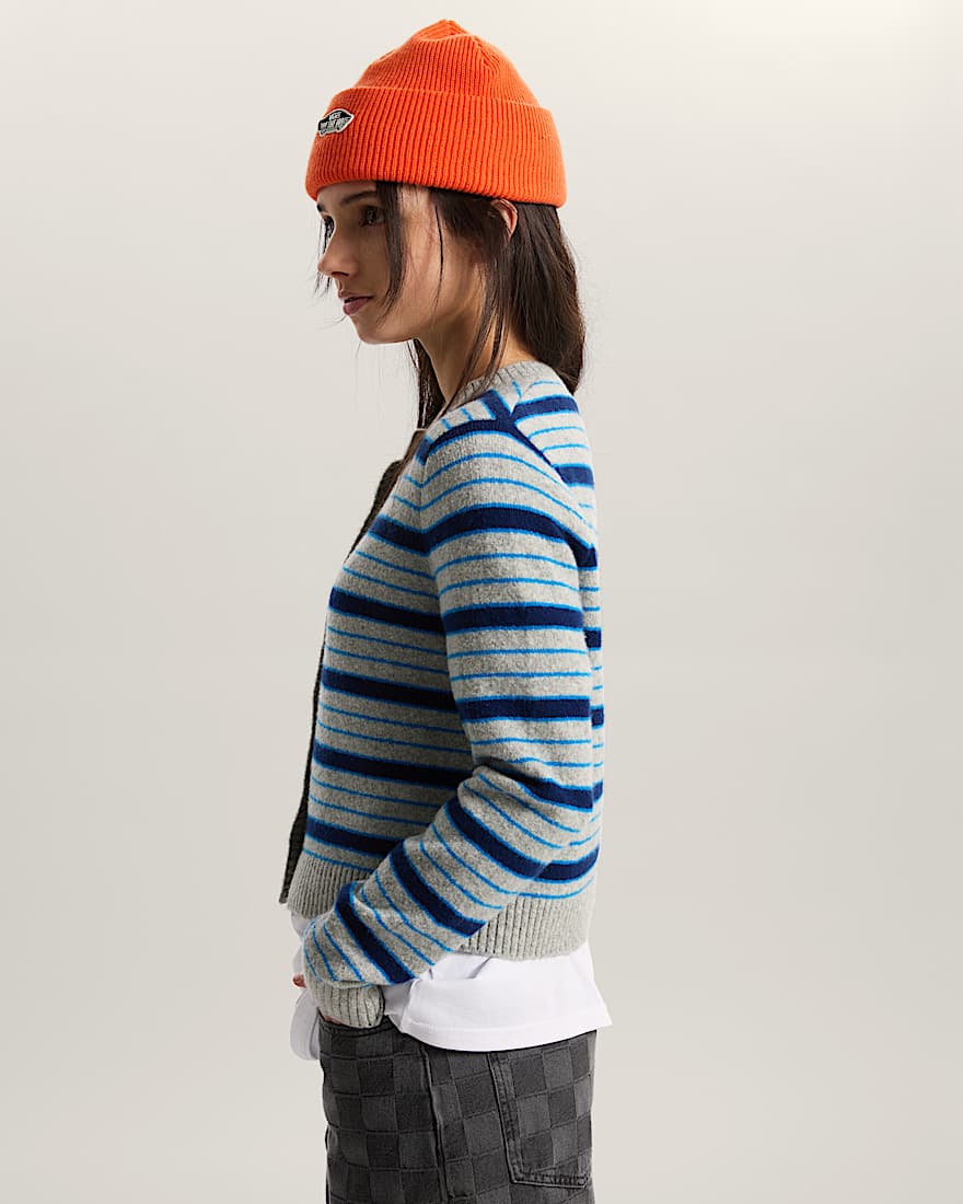 Premium Dolly Stripe CardiganSweatshirt VANS Grau ALT4