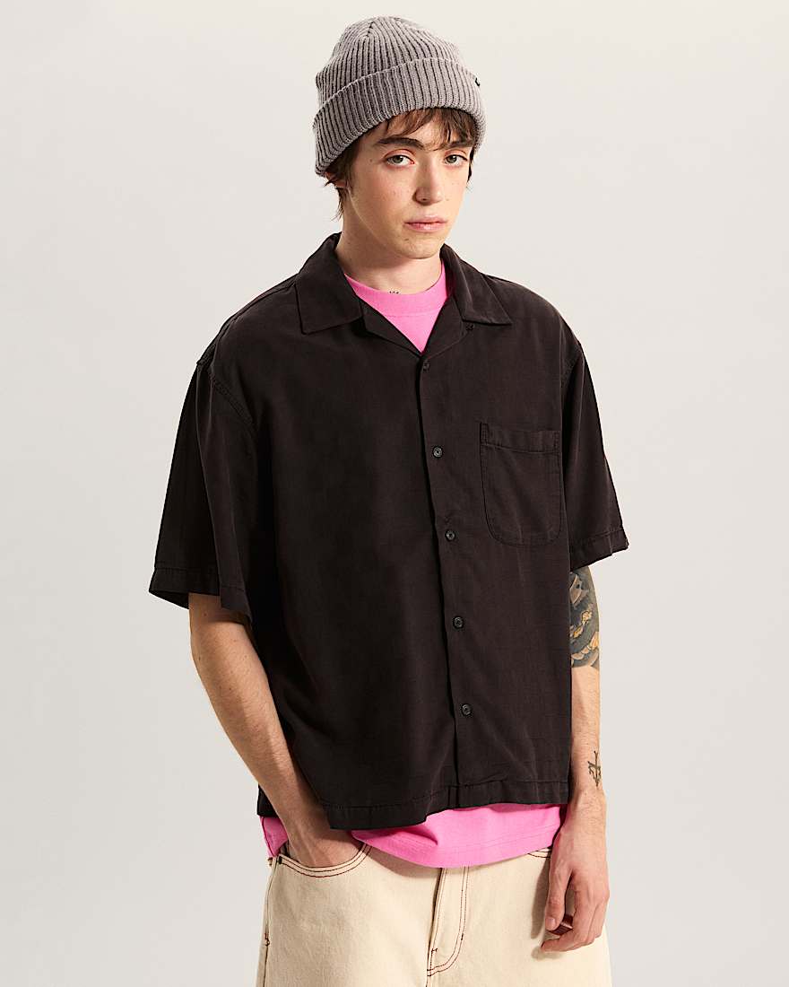 Van Doren Check Camp TShirt VANS Schwarz ALT2