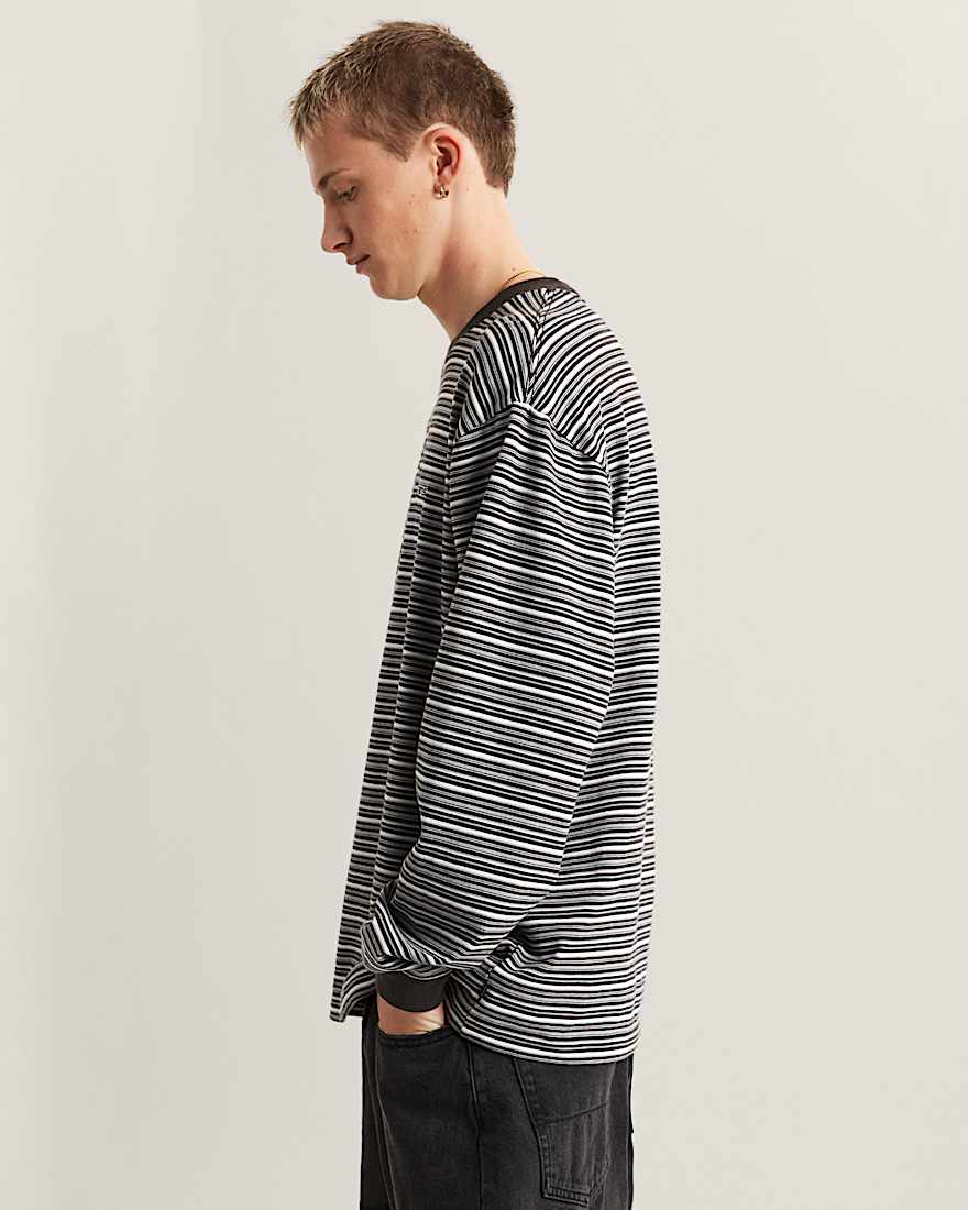 Wesley Stripe LangarmStrickhemd VANS Schwarz ALT4