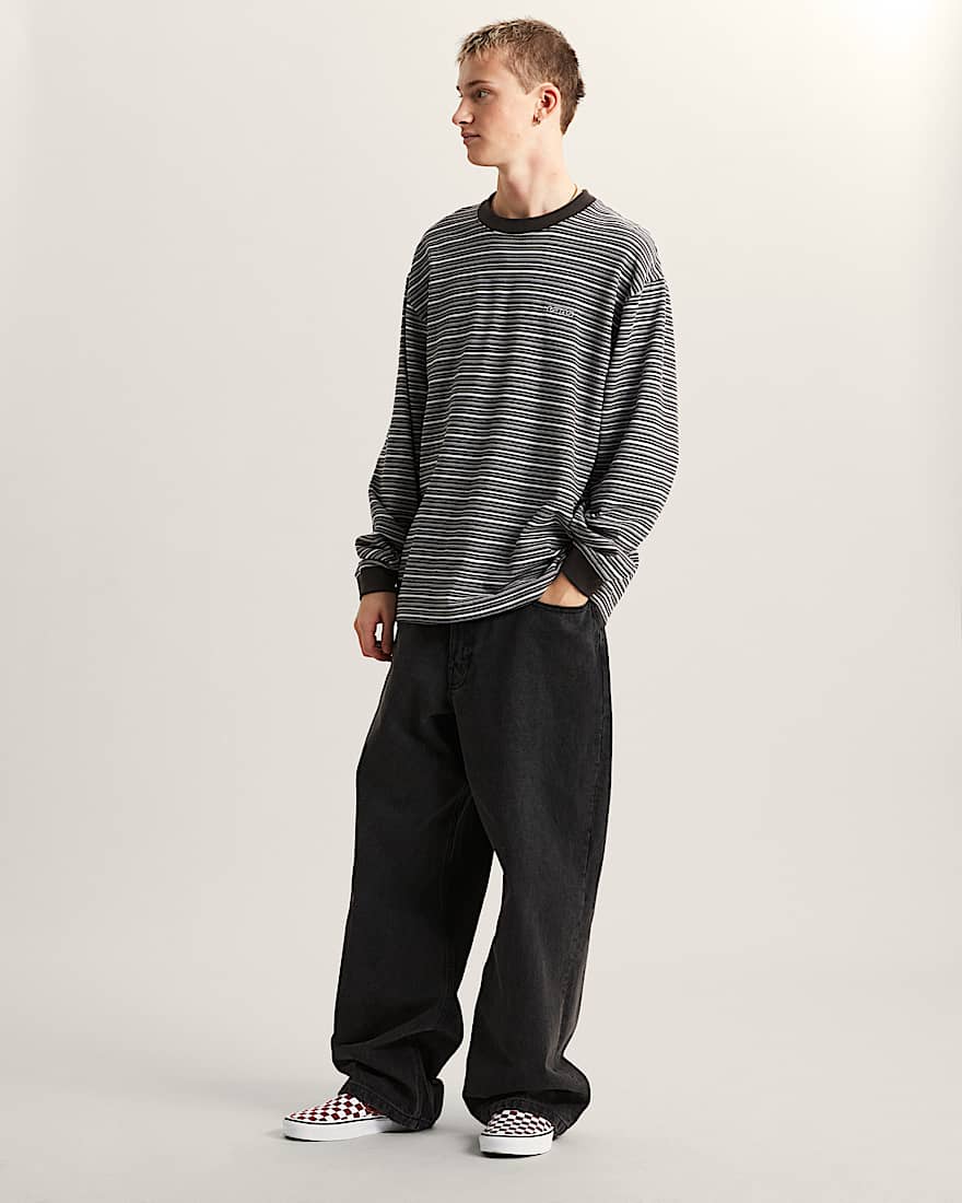 Wesley Stripe LangarmStrickhemd VANS Schwarz ALT5