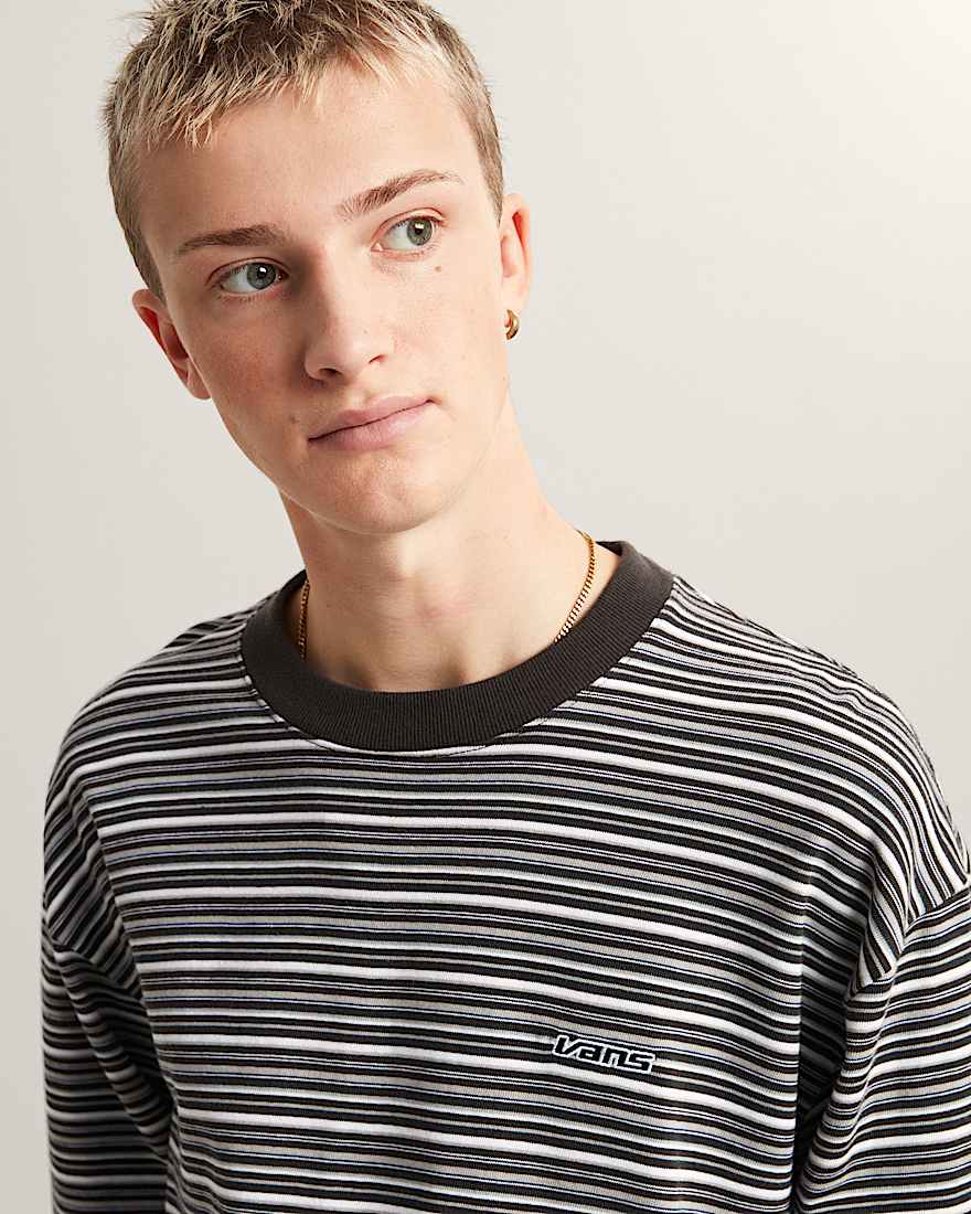 Wesley Stripe LangarmStrickhemd VANS Schwarz ALT6