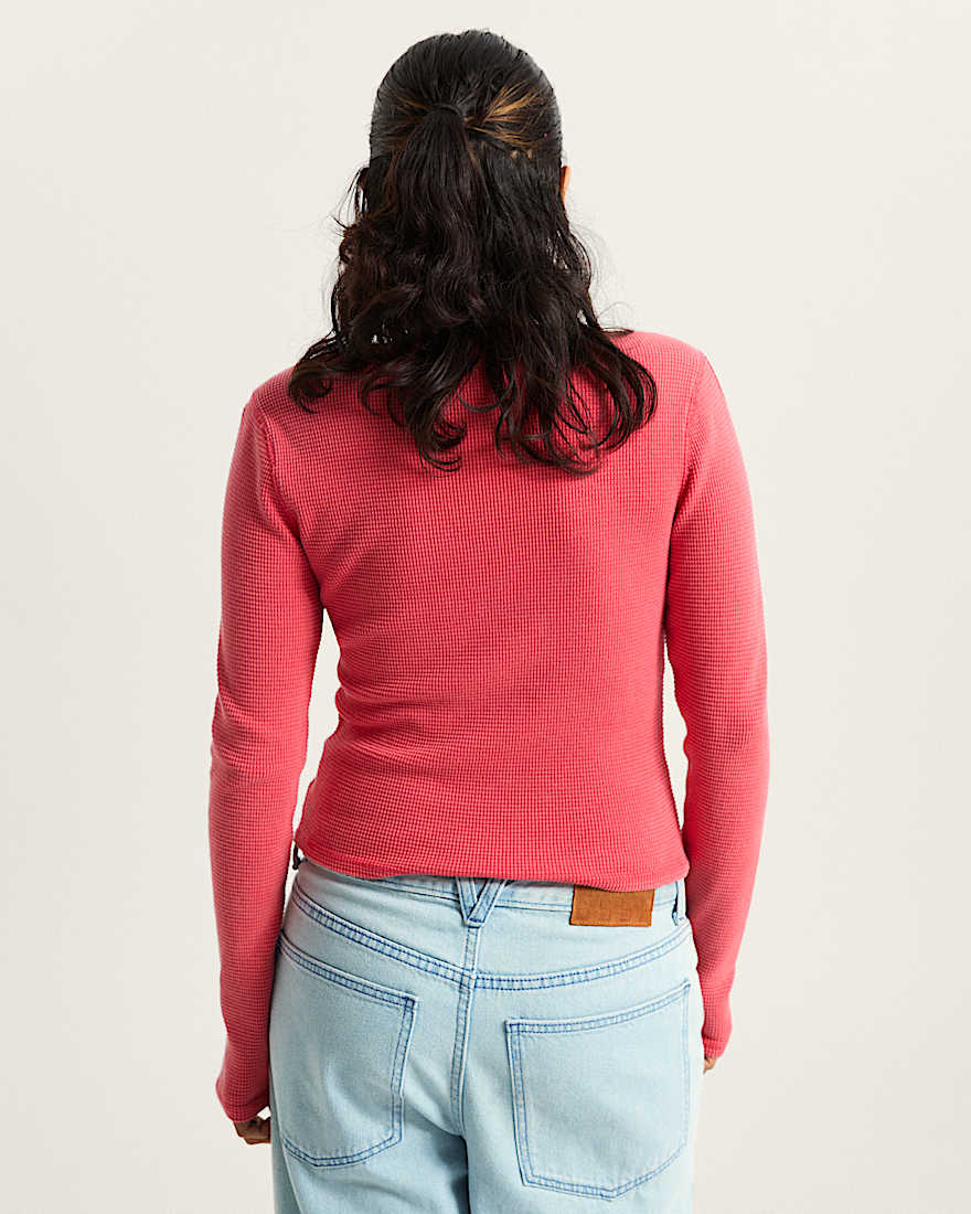 Teri Waffle Langarmhemd VANS Rosa ALT3