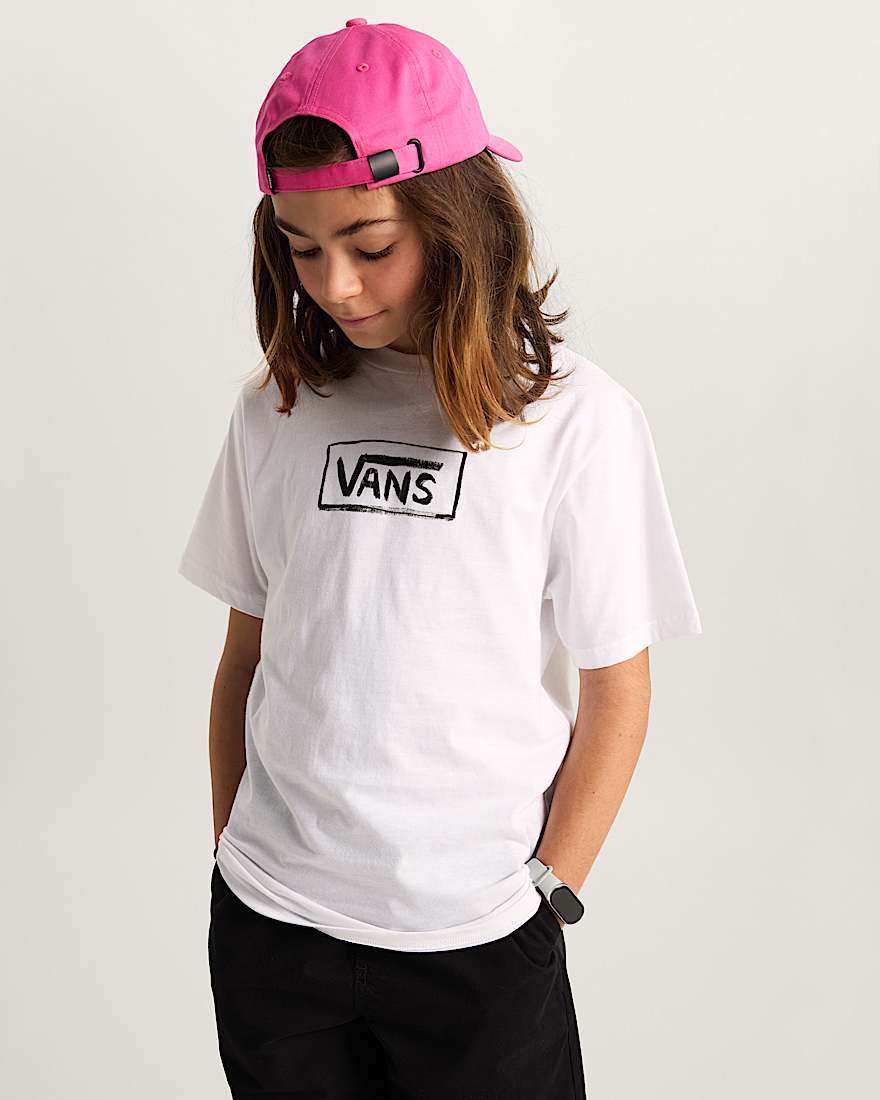 Kinder Vans On Canvas TShirt 814 Jahre VANS Wei ALT2