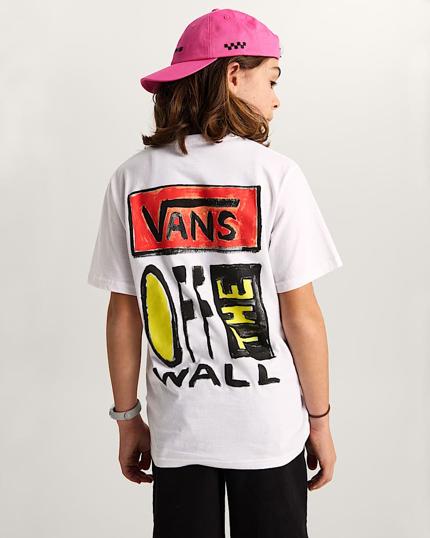 Kinder Vans On Canvas TShirt 814 Jahre VANS Wei ALT3