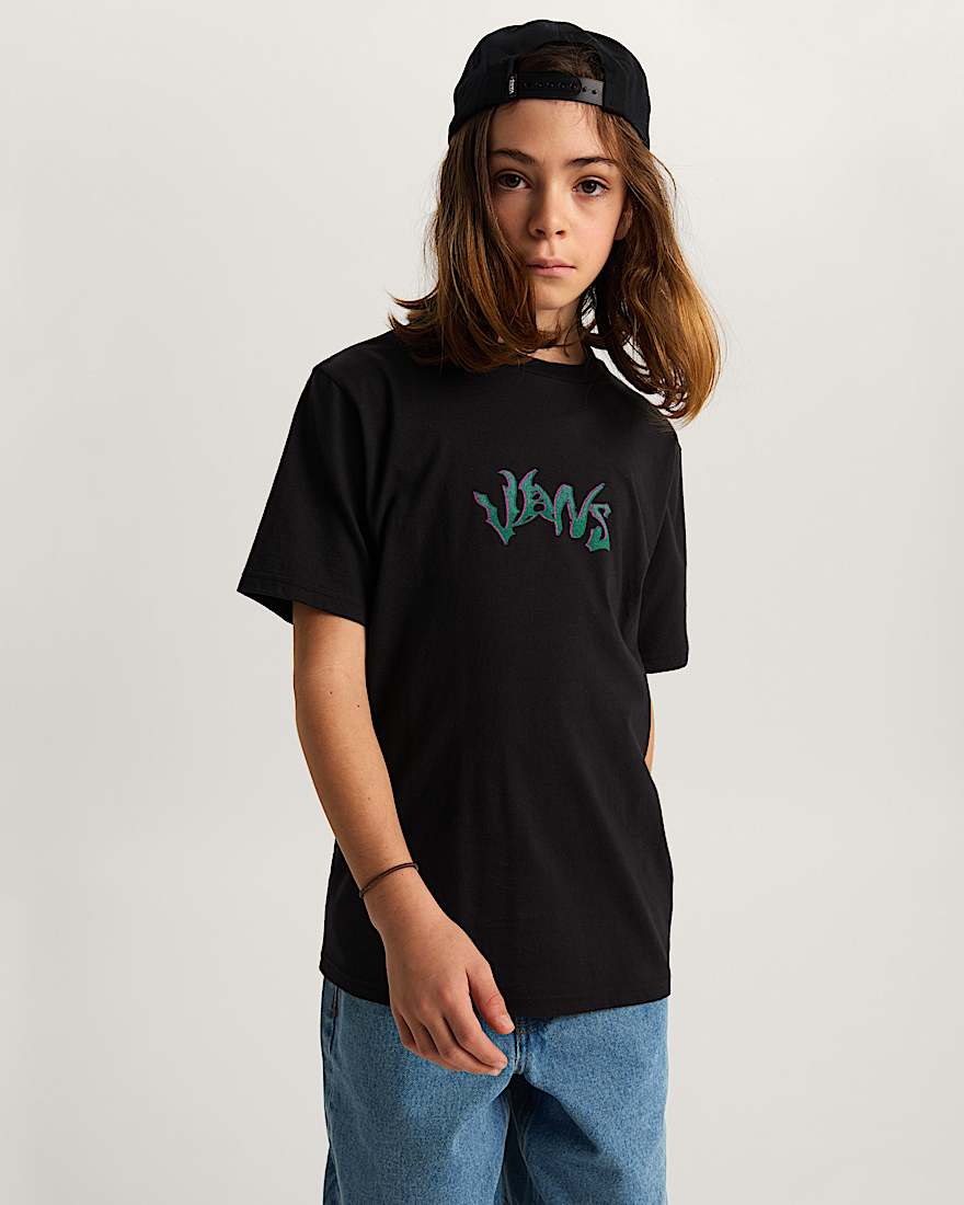 Kinder Wild Circle TShirt 814 Jahre VANS Schwarz ALT2