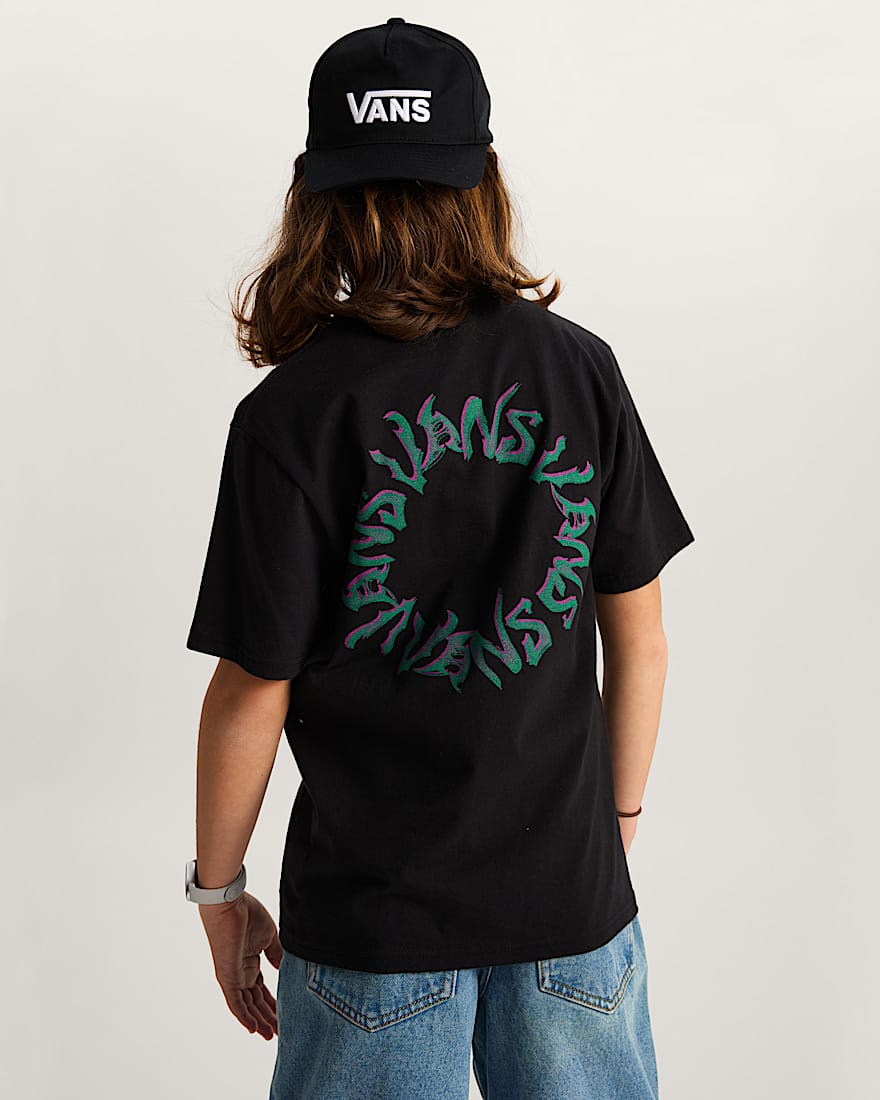 Kinder Wild Circle TShirt 814 Jahre VANS Schwarz ALT3