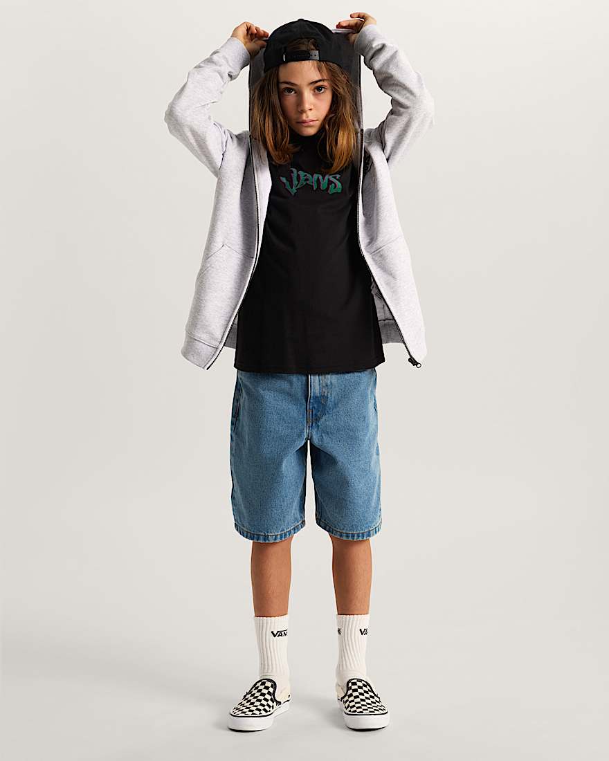 Kinder Wild Circle TShirt 814 Jahre VANS Schwarz ALT4