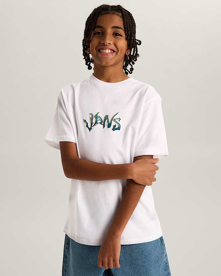 Kinder Wild Circle TShirt 814 Jahre VANS Wei ALT2