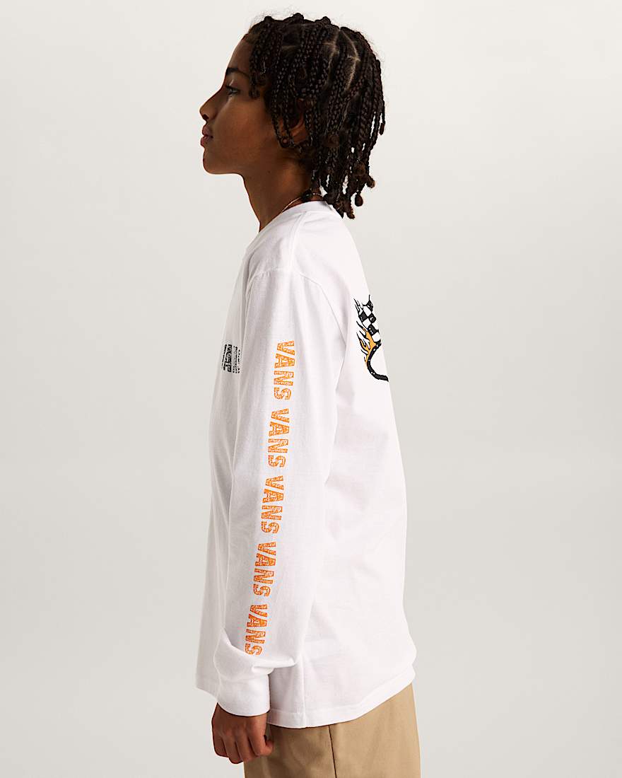 Racing Flames LS White VANS Wei ALT4