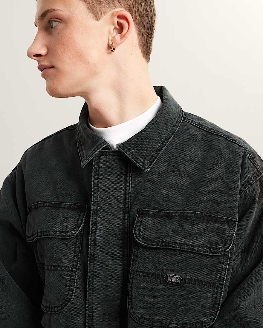 Umber Pigment Canvas Jacket Black VANS Schwarz ALT7