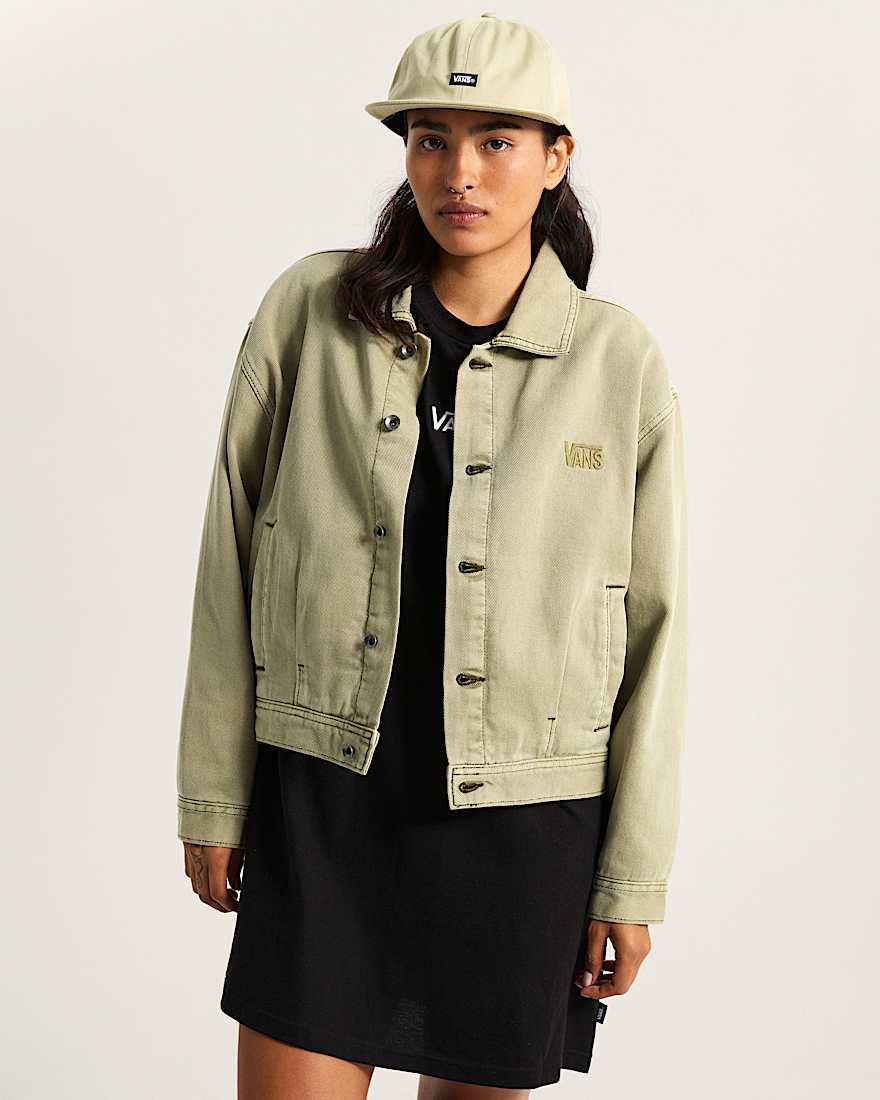 Damen Pomona Station Jacke VANS Beige ALT3