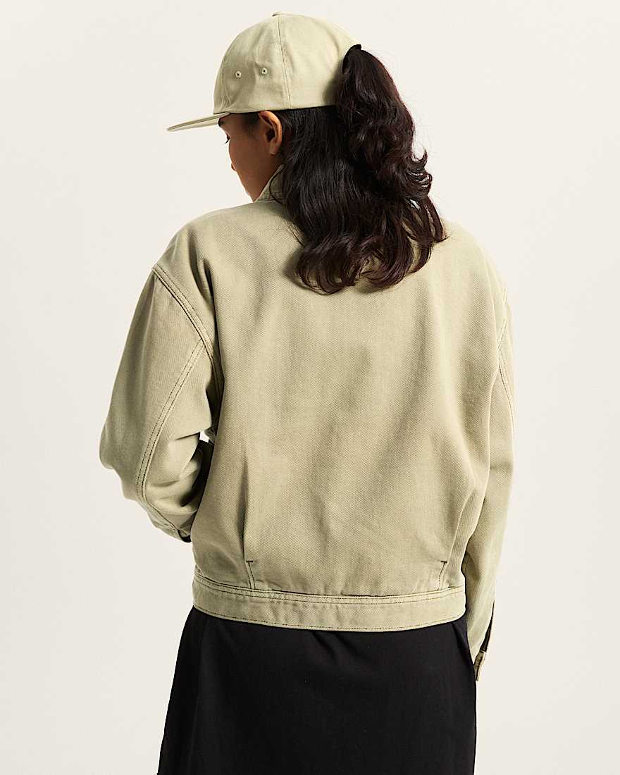 Damen Pomona Station Jacke VANS Beige ALT4