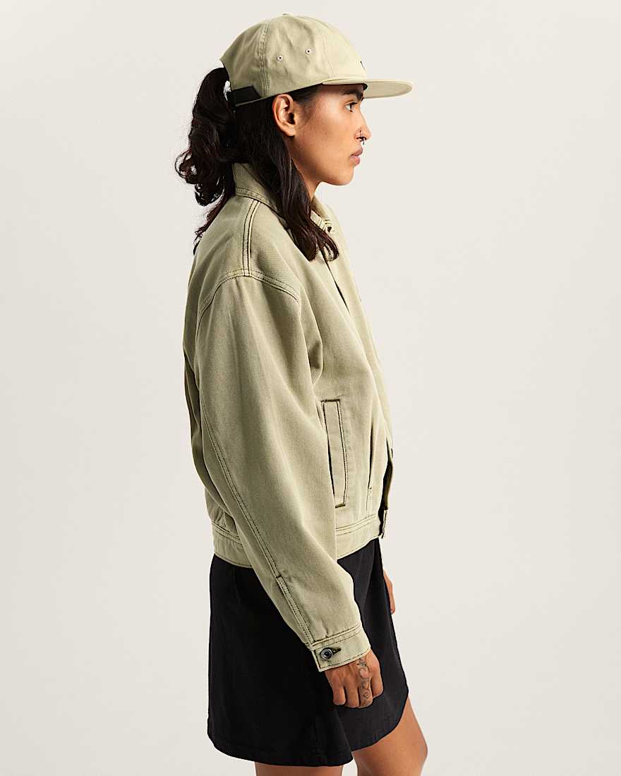 Womens Pomona Station Jacket Soft Sage VANS Beige ALT5
