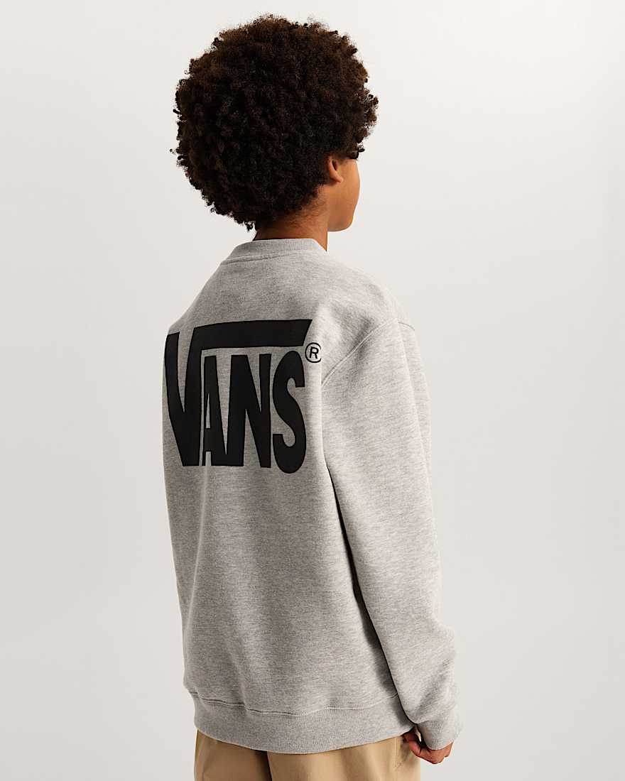 Kinder StretchSweatshirt mit Rundhalsausschnitt und Logo 814 Jahre VANS Grau ALT3