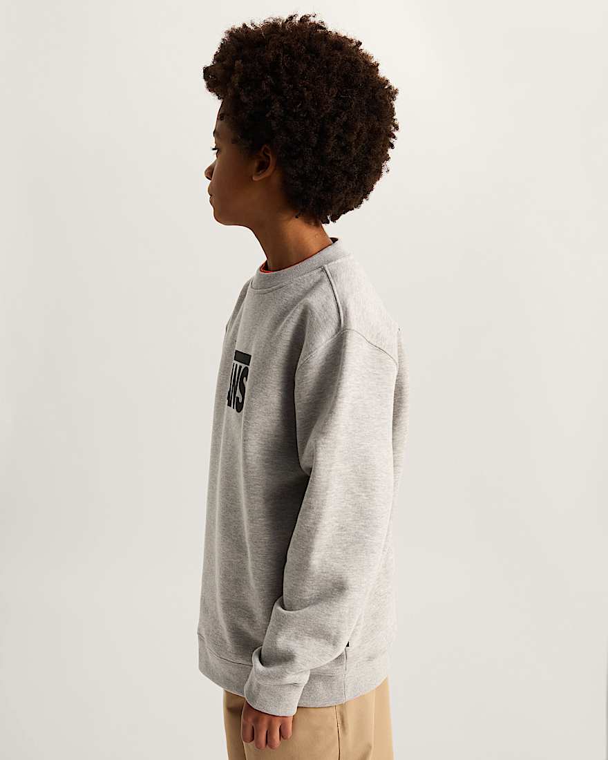 Kinder StretchSweatshirt mit Rundhalsausschnitt und Logo 814 Jahre VANS Grau ALT4