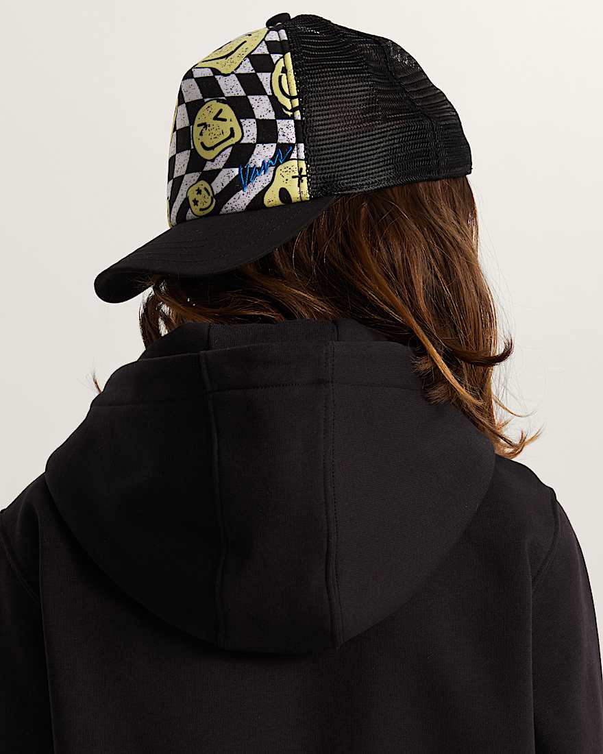 Kinder Twisted Vans TruckerKappe VANS Schwarz ALT3