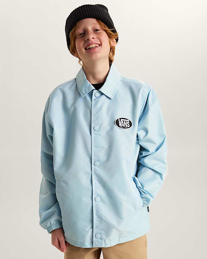 New Torrey Coaches Jacket Dawn Mist VANS Blau ALT2