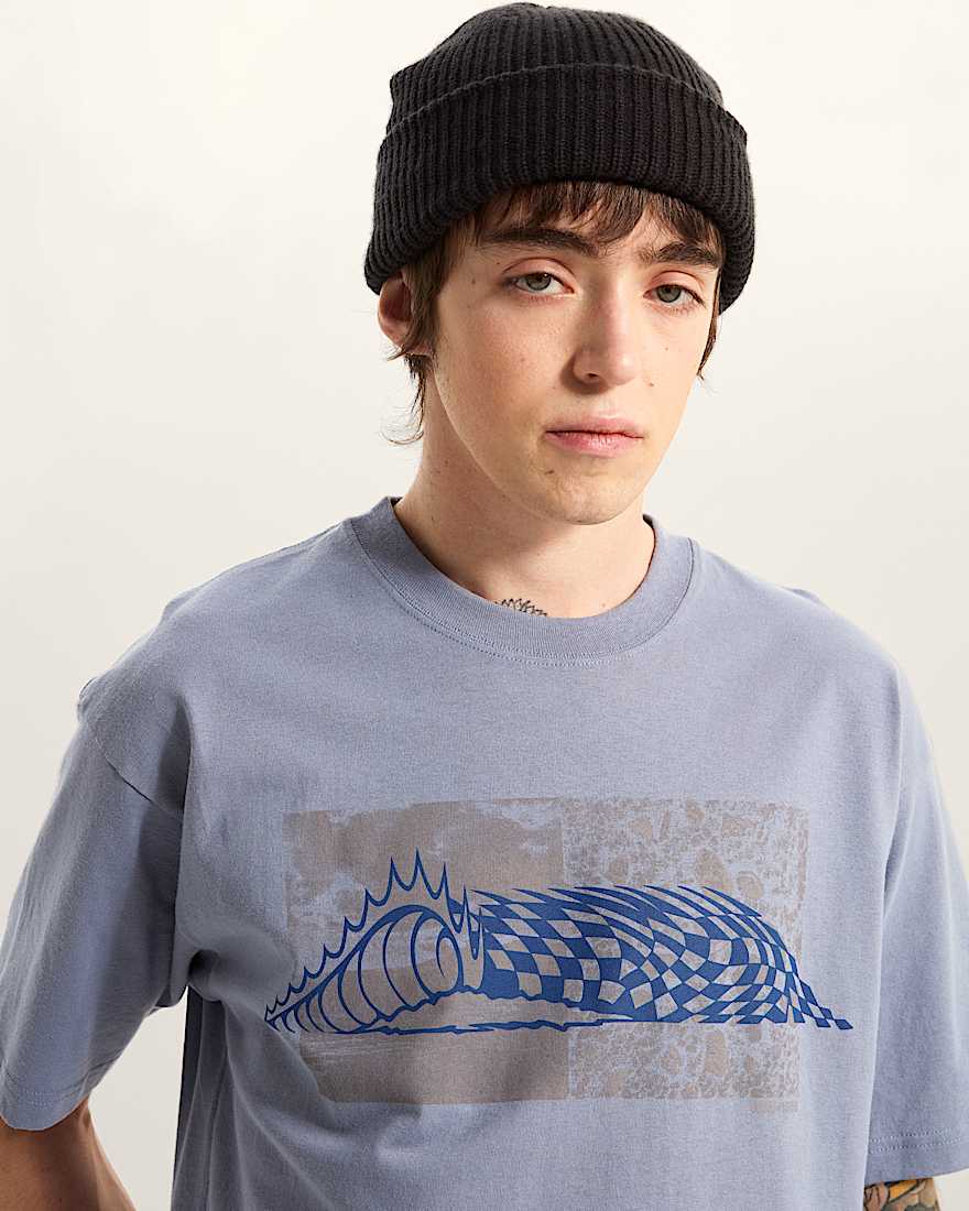 Wave Check TShirt VANS Grau ALT5