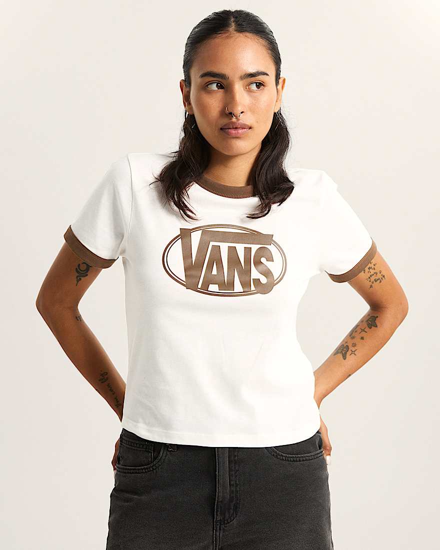 Center Chest Ringer TShirt VANS Wei ALT2