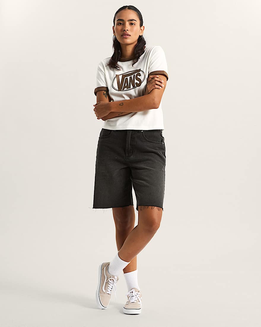 W CENTER CHEST RINGER TEE EGRET VANS Wei ALT4