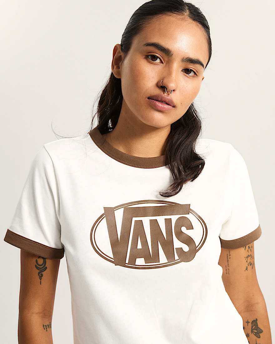 Center Chest Ringer TShirt VANS Wei ALT5