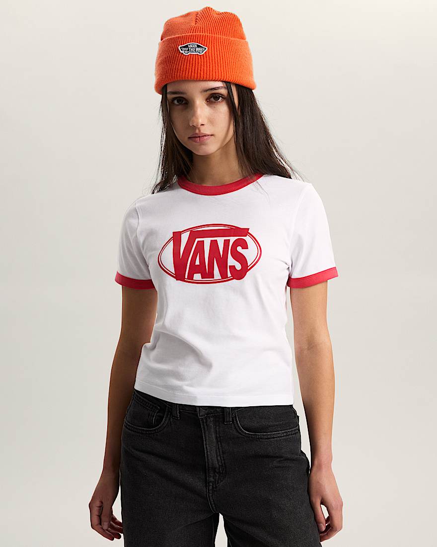 Center Chest Ringer TShirt VANS Wei ALT2