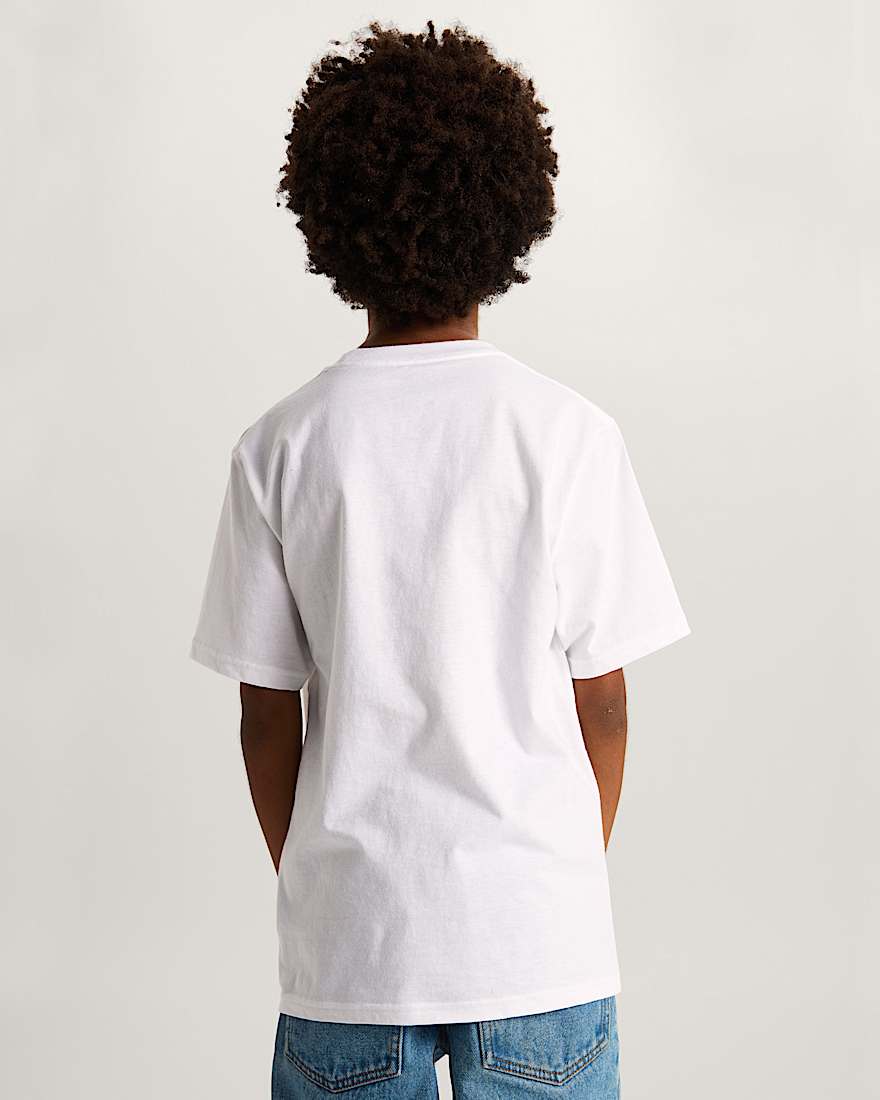 Kinder Wavy Script TShirt 814 Jahre VANS Wei ALT3