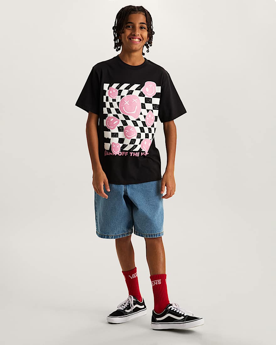 Kinder Twisted Joy TShirt 814 Jahre VANS Schwarz ALT4