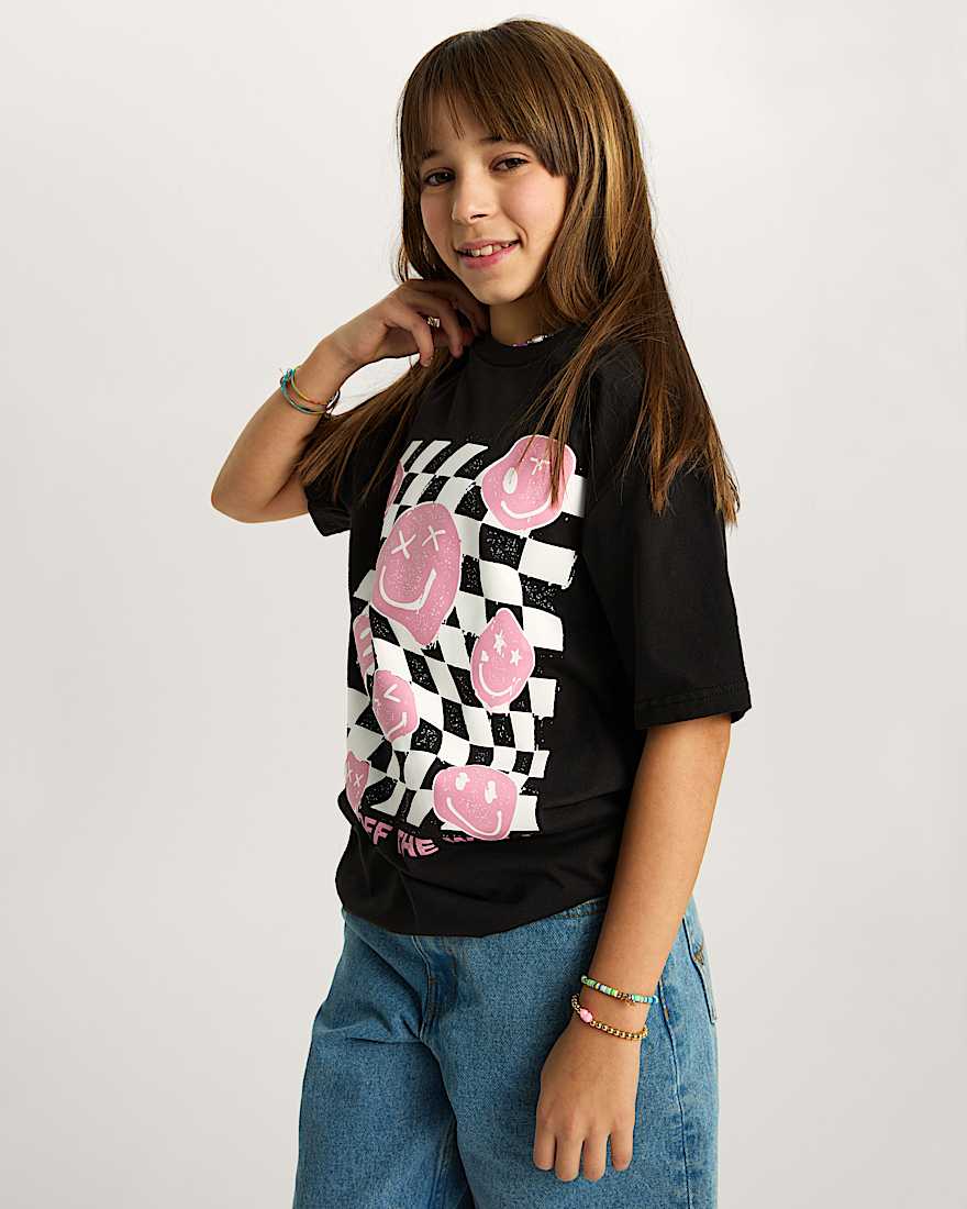 Kinder Twisted Joy TShirt 814 Jahre VANS Schwarz ALT5