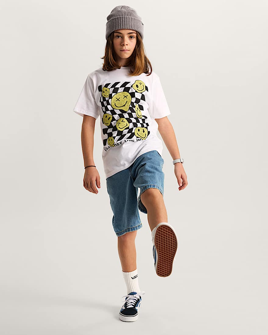 Kinder Twisted Joy TShirt 814 Jahre VANS Wei ALT4