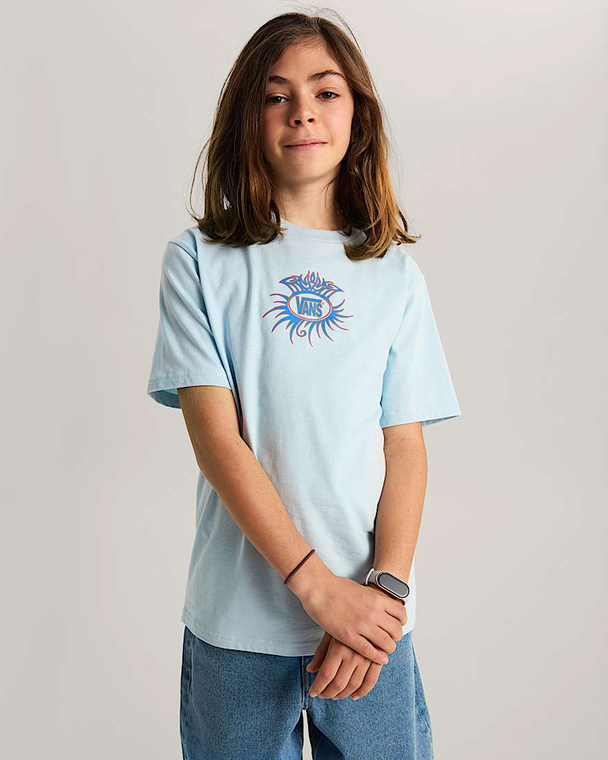 Kinder Torched Logo TShirt 814 Jahre VANS Blau ALT2