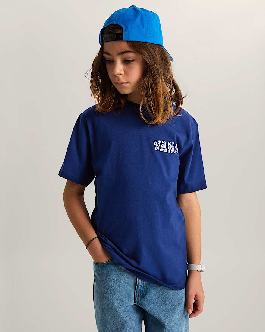 Racing Flames SS Deep Indigo VANS Blau ALT2