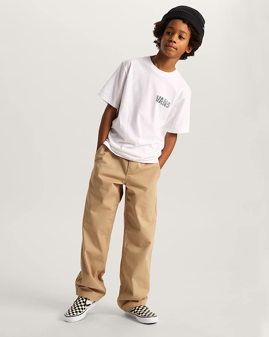 Kinder Racing Flames TShirt 814 Jahre VANS Wei ALT4