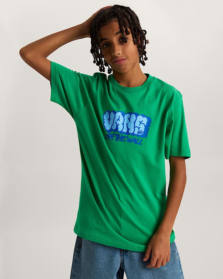 Kinder Vans Graff TShirt 814 Jahre VANS Grn ALT2